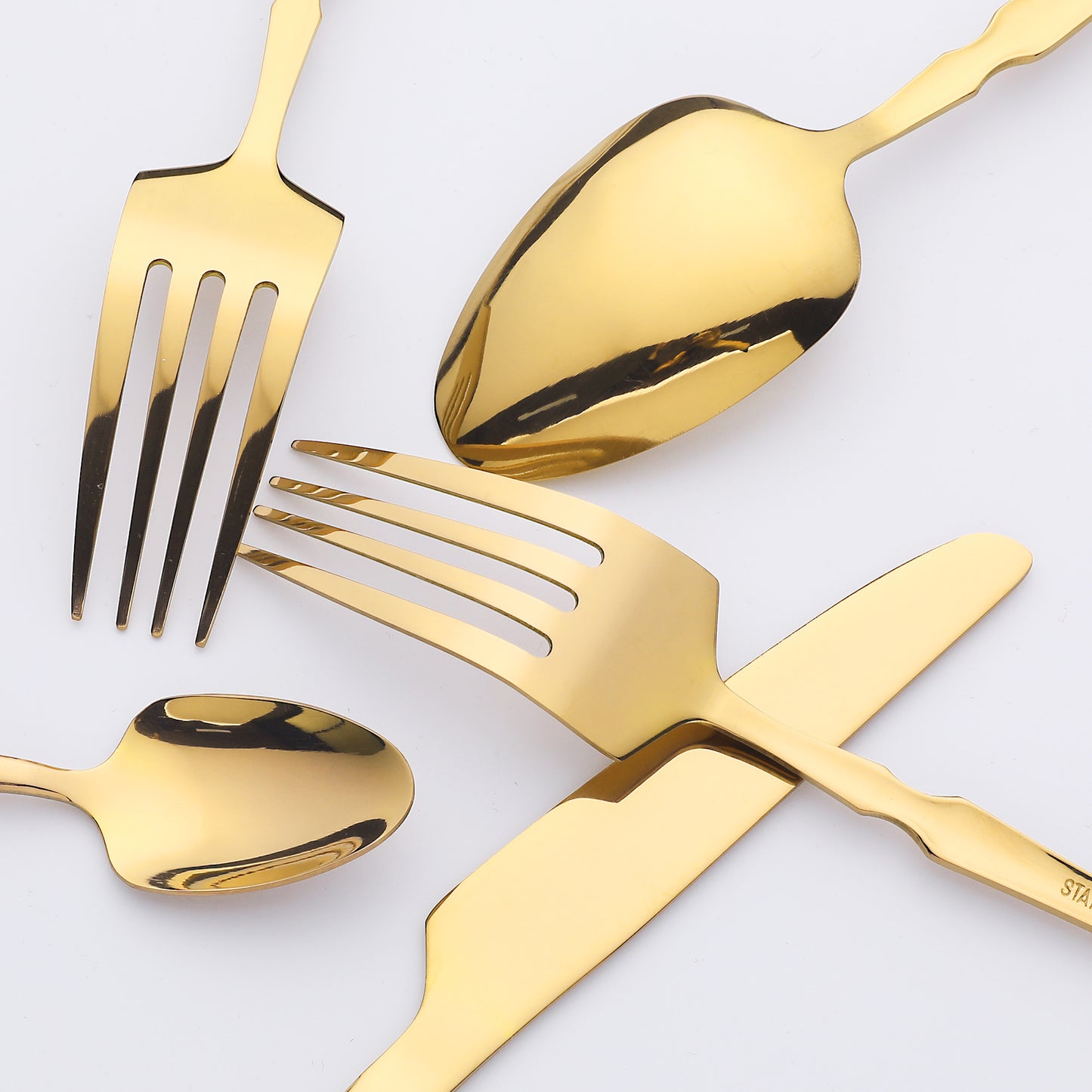 20 Pieces Silverware Set, Stainless Steel Flatware, Mirror Polished Cutlery Set