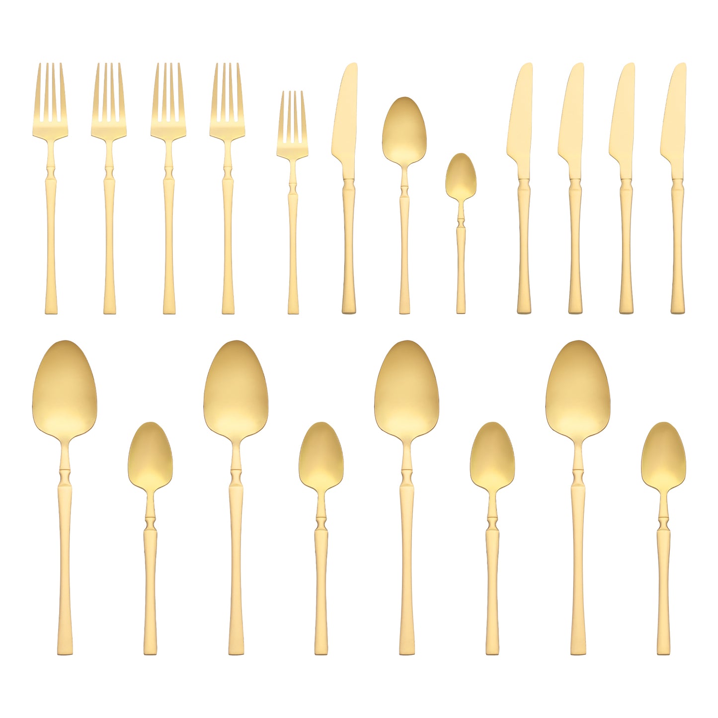 20 Pieces Silverware Set, Stainless Steel Flatware, Mirror Polished Cutlery Set