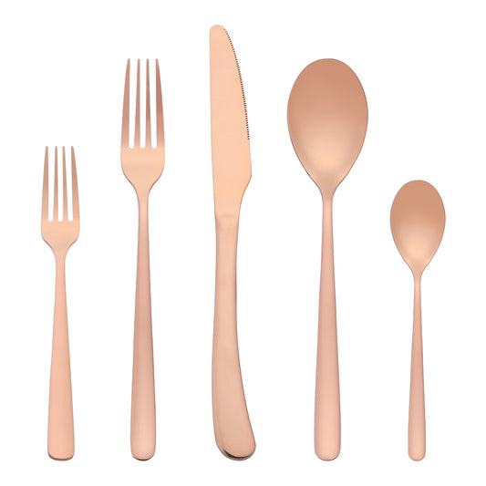 5 Pieces Silverware Set, Stainless Steel Flatware, Mirror Polished Cutlery Set