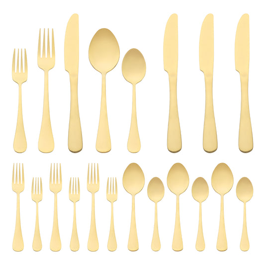 20 Pieces Silverware Set, Stainless Steel Flatware, Mirror Polished Cutlery Set