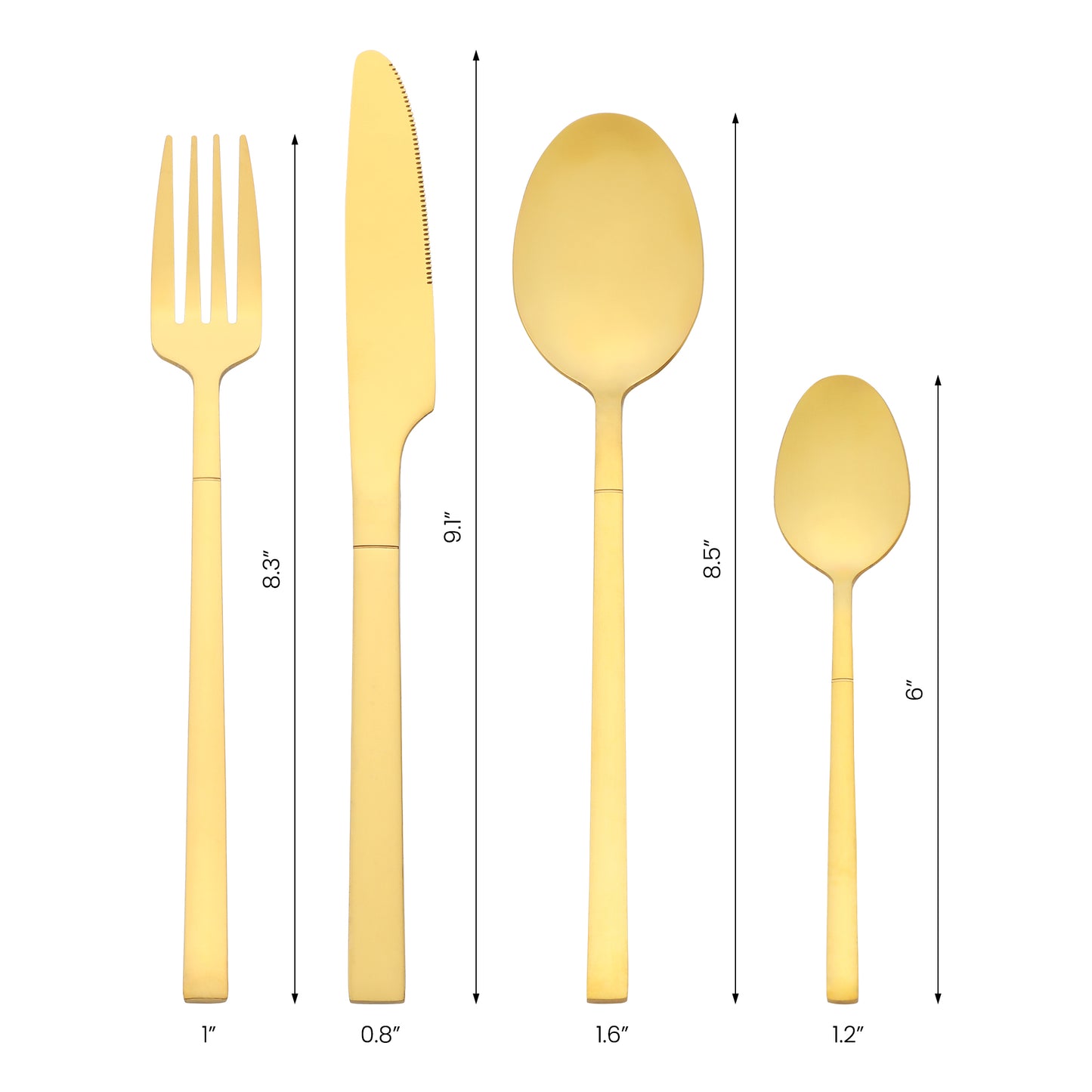 16 Pieces Silverware Set, Stainless Steel Flatware, Mirror Polished Cutlery Set