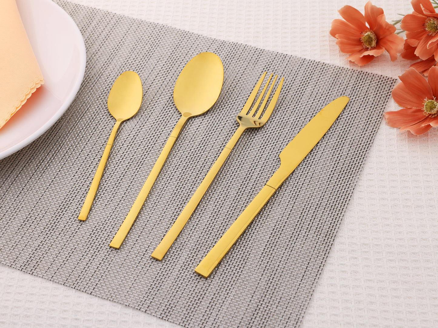 16 Pieces Silverware Set, Stainless Steel Flatware, Mirror Polished Cutlery Set