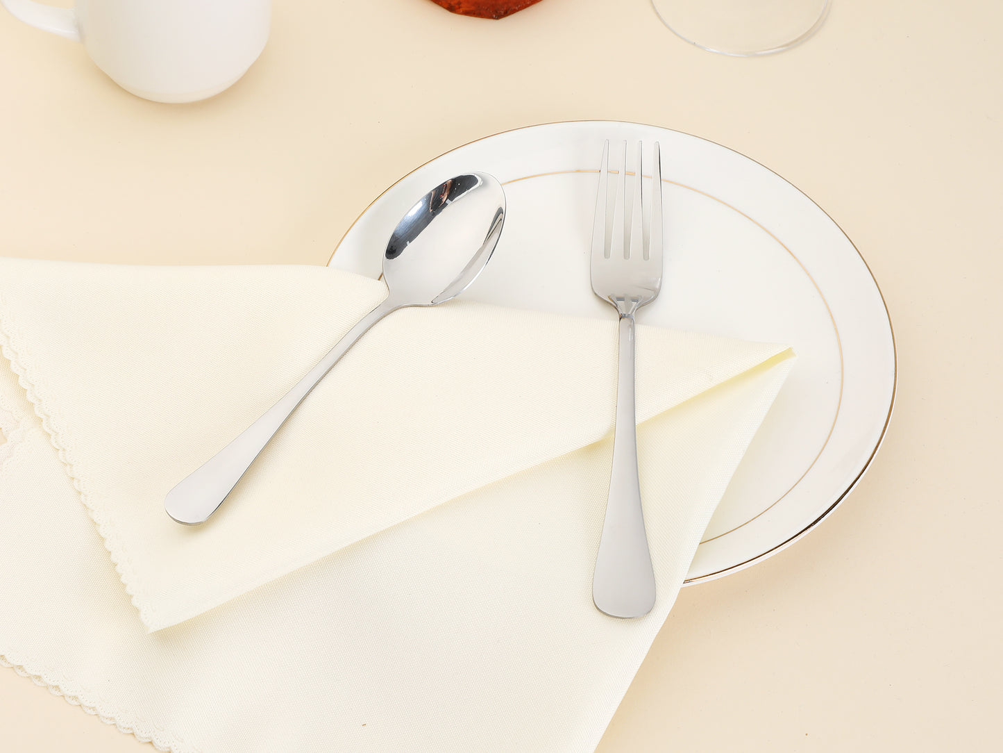 12 Pieces Silverware Set, Stainless Steel Flatware with Spoons and Forks Sets