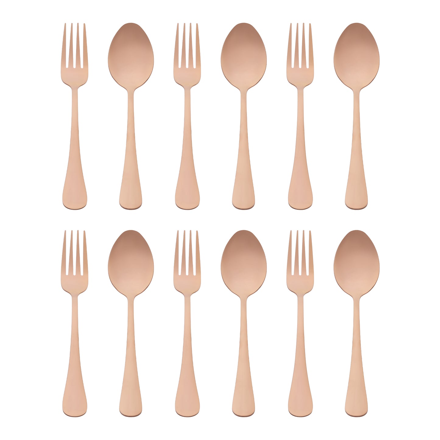 12 Pieces Silverware Set, Stainless Steel Flatware with Spoons and Forks Sets