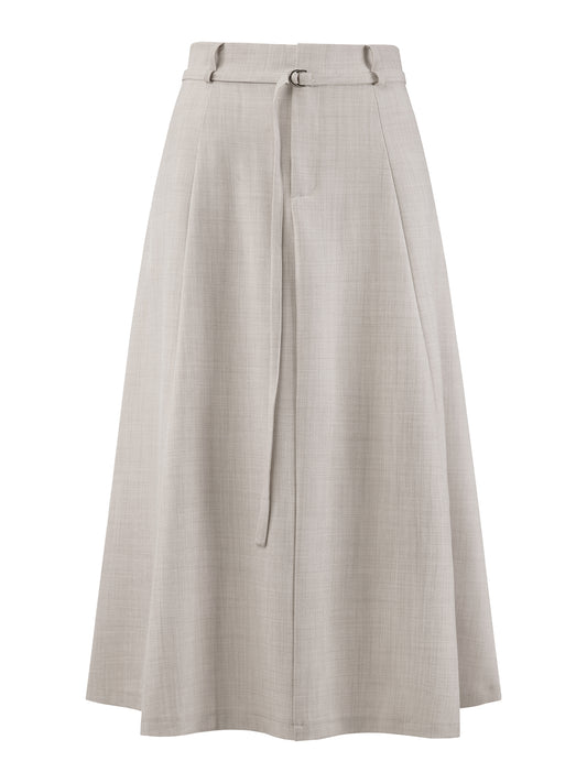 Women's A-Line Elastic High Waist Maxi Skirt