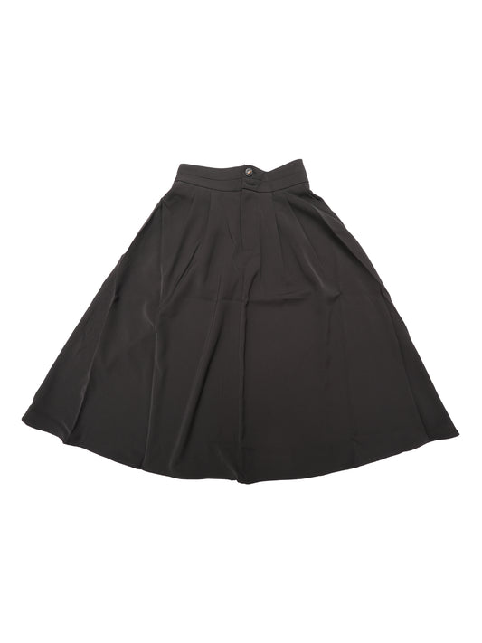 Women's High Waisted Flowy A-Line Casual Midi Skirt with Pockets