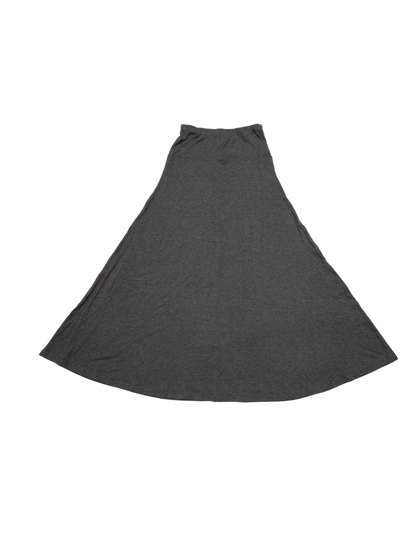 Women's High Waisted Solid Color Lightweight Flowy Flare Maxi Skirt