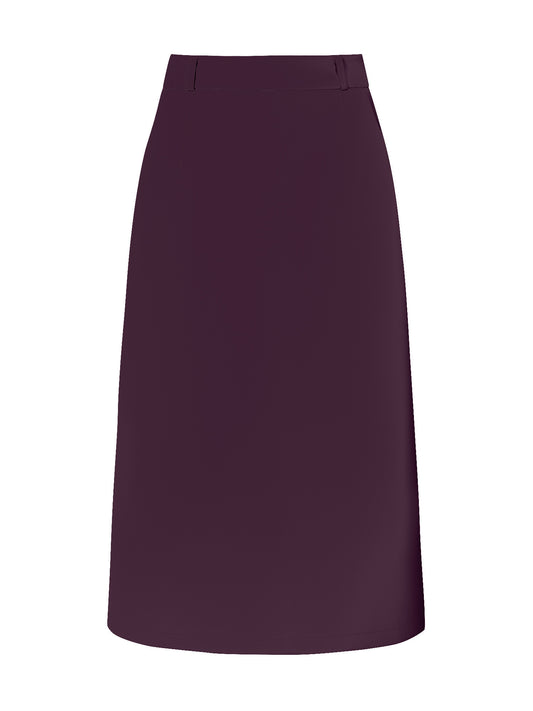 Women's Pencil Skirt High Waist Split Back Work Midi Skirts