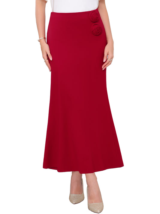 Women's Fishtail High Waist Formal Cocktail Evening Bodycon Long Maxi Mermaid Skirt