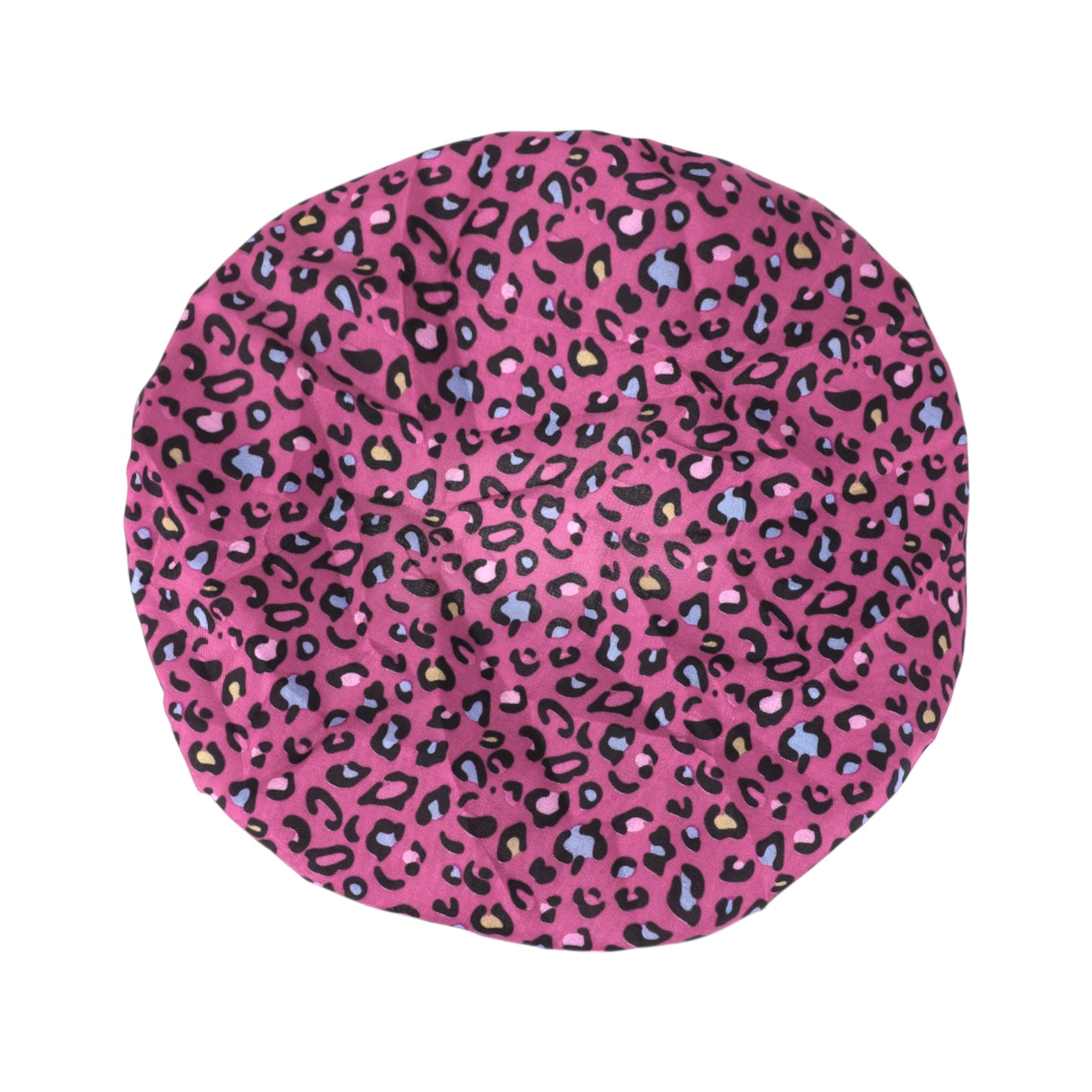 1 Pc Leopard Double Layer Shower Cap for Bathroom Red