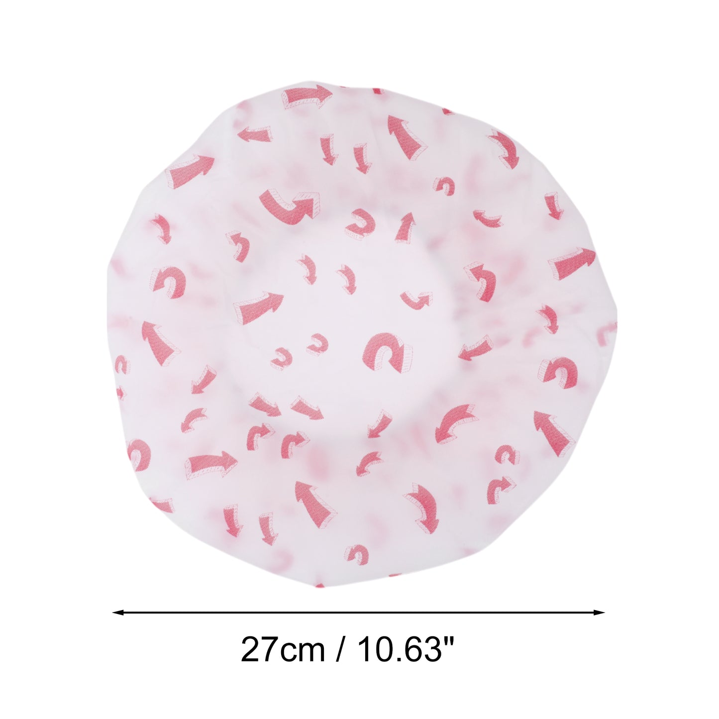 5 Pcs Arrow Single Layer Shower Cap for Bathroom Red White