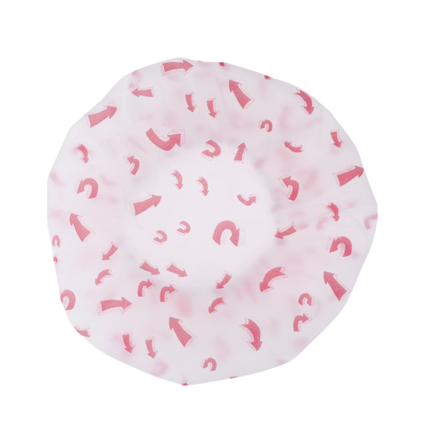 5 Pcs Arrow Single Layer Shower Cap for Bathroom Red White