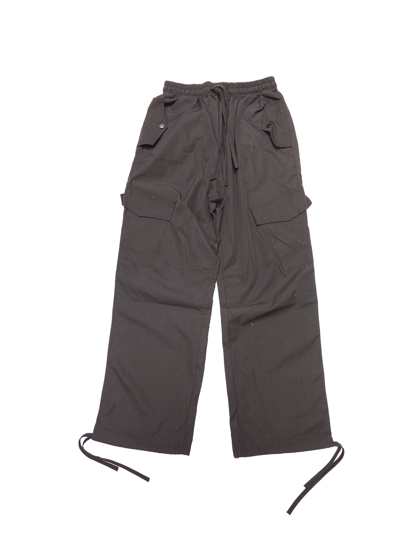 Women's Cargo Pants with Pockets Lightweight High Waist Elastic Drawstring Casual Wide Leg Trousers