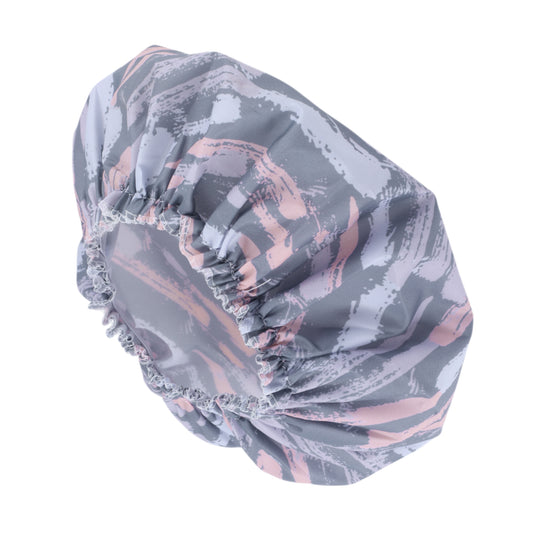 1 Pc Durable Shower Cap for Business Travel Blue Pink