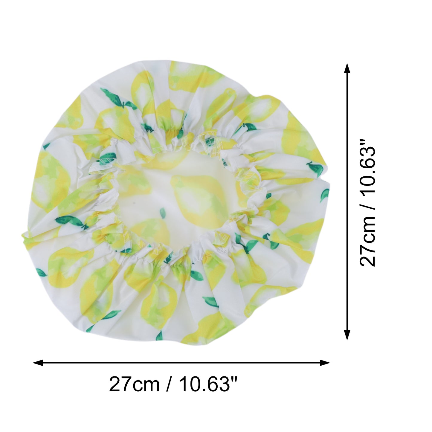 1 Pc Durable Shower Cap for Business Travel Yellow White