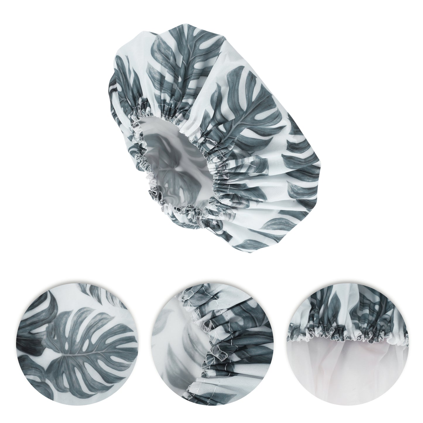 1 Pc Durable Shower Cap for Business Travel Gray