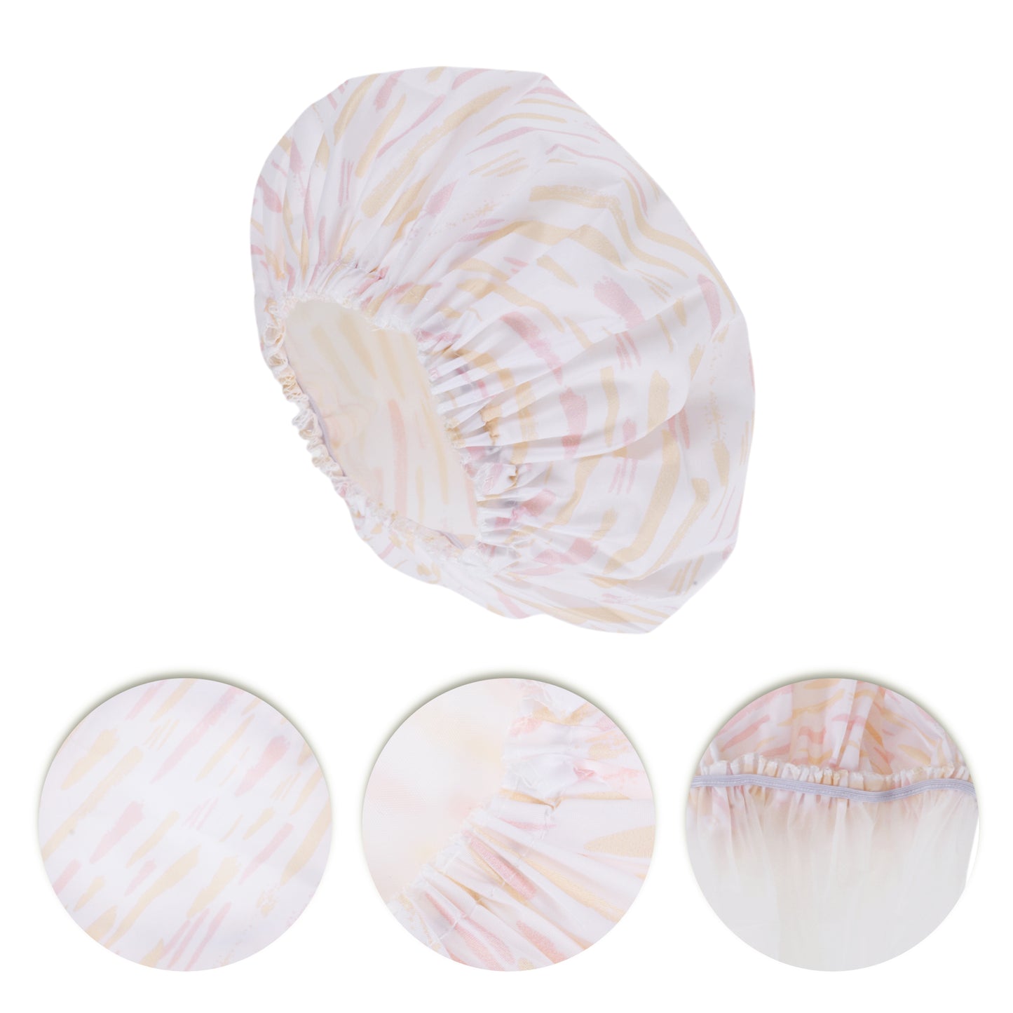 1 Pc Durable Shower Cap for Business Travel White