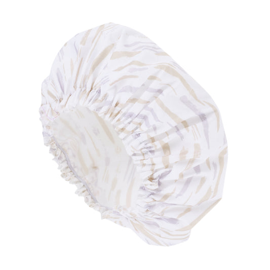 1 Pc Durable Shower Cap for Beauty Parlor White