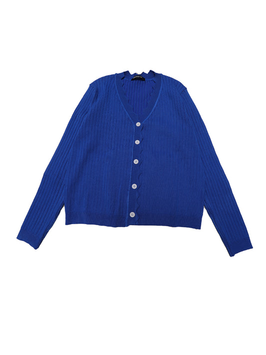 Cárdigan de manga larga con cuello en V para mujer, ligero, con botones, informal, de punto, tipo encogimiento de hombros
