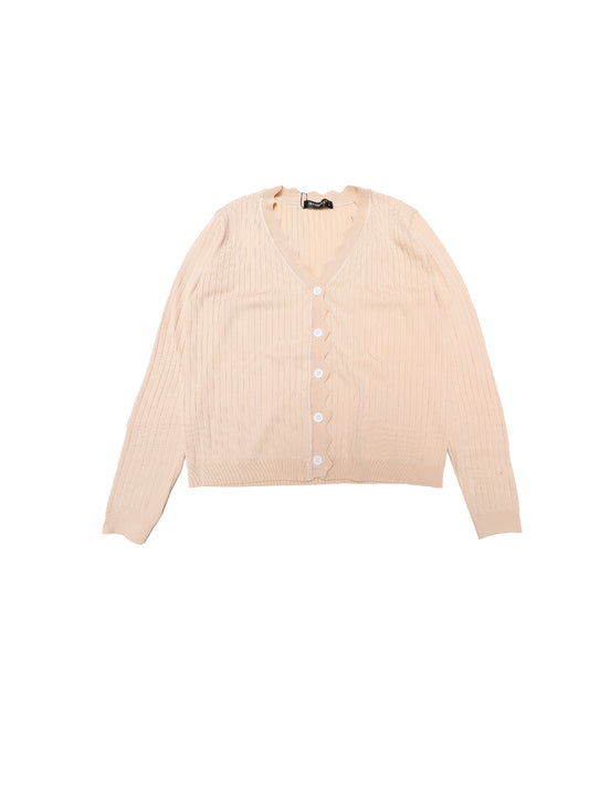 Cárdigan de manga larga con cuello en V para mujer, ligero, con botones, informal, de punto, tipo encogimiento de hombros