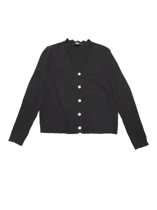 Cárdigan de manga larga con cuello en V para mujer, ligero, con botones, informal, de punto, tipo encogimiento de hombros