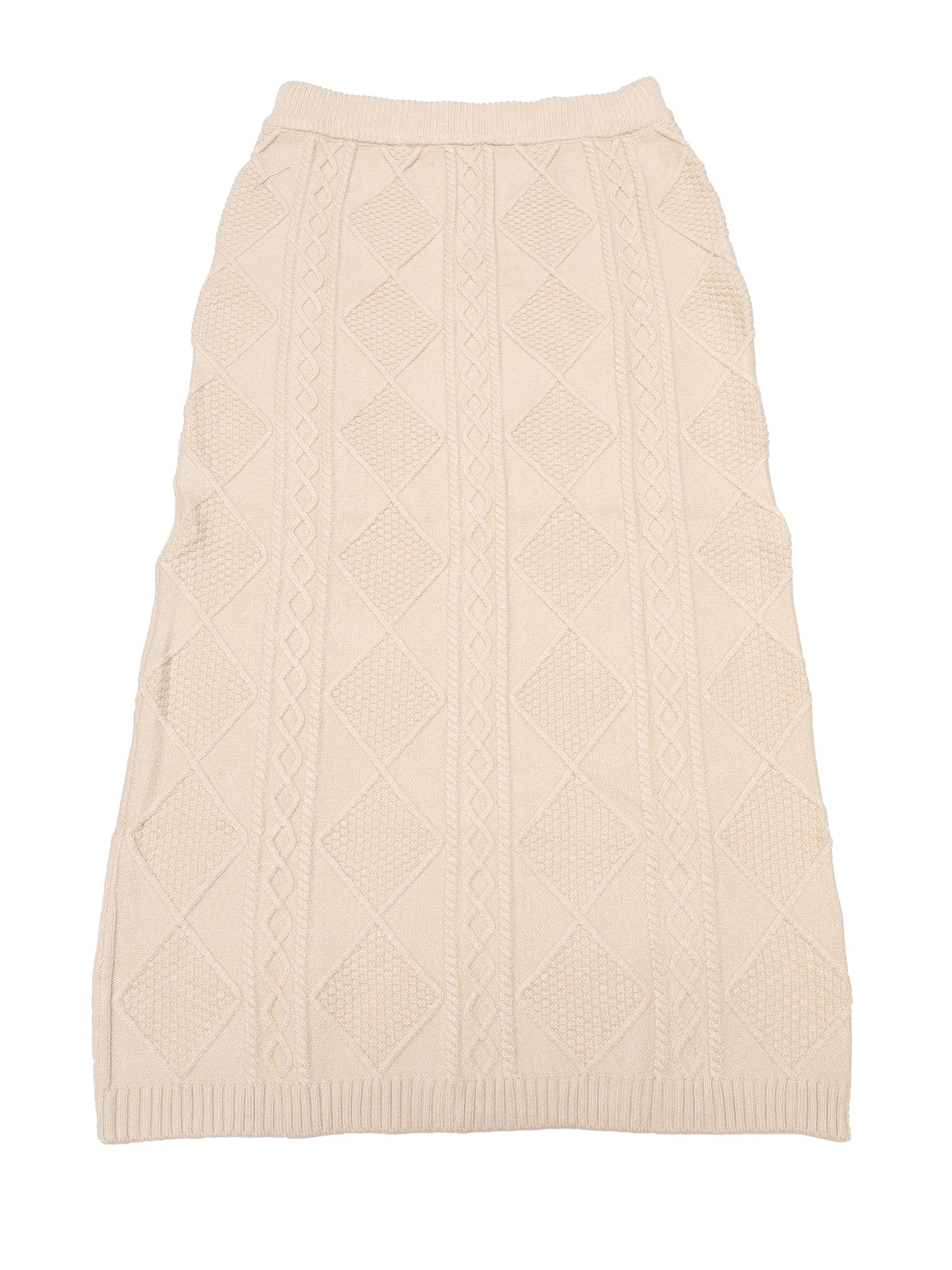 Women's Ribbed Knit Elastic High Waist Stretchy Pencil Sweater Midi Skirt