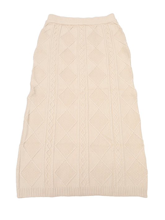 Women's Ribbed Knit Elastic High Waist Stretchy Pencil Sweater Midi Skirt