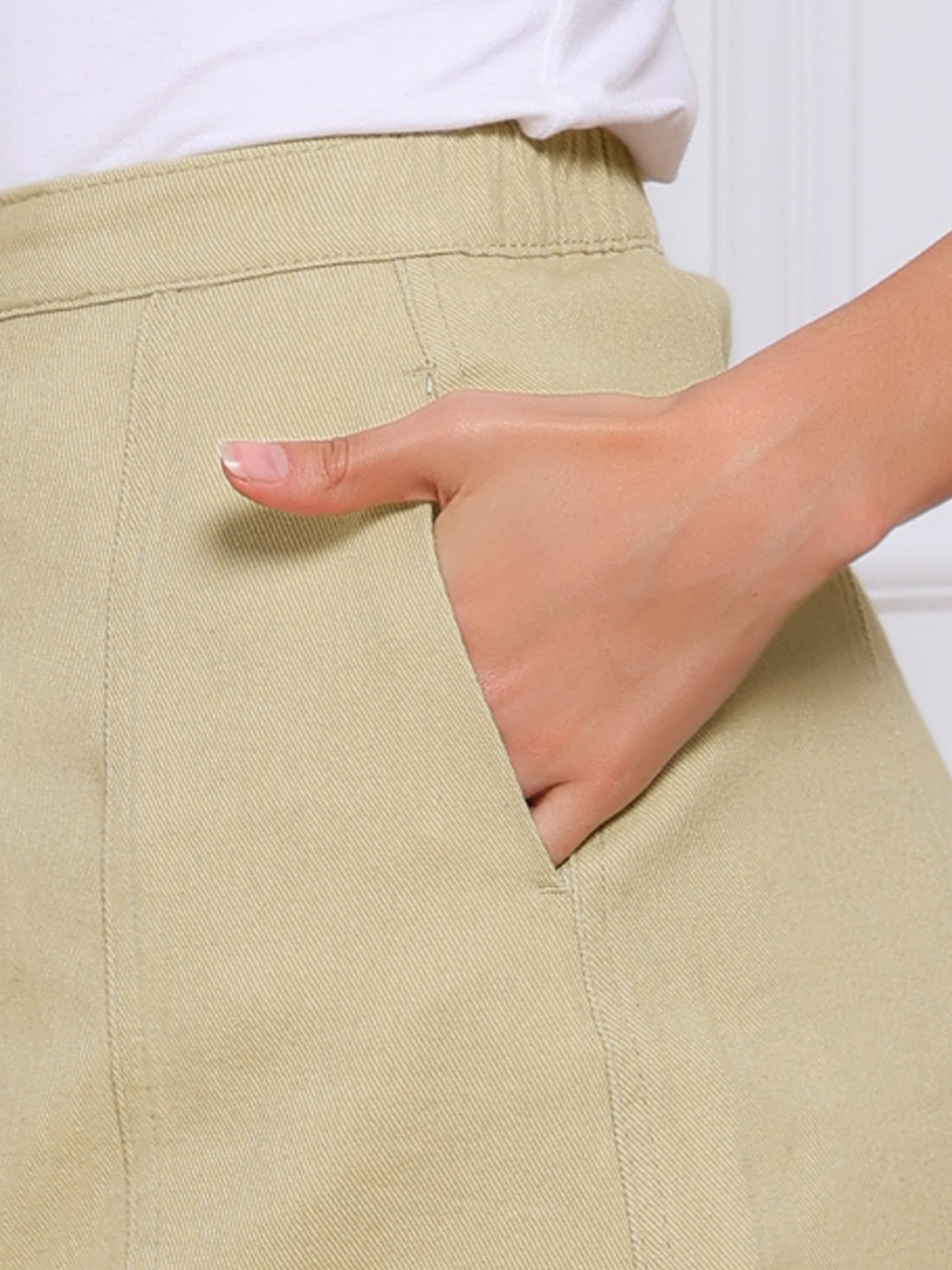 Faldas vaqueras de verano para mujer, informales, de corte A, cortas, con botones