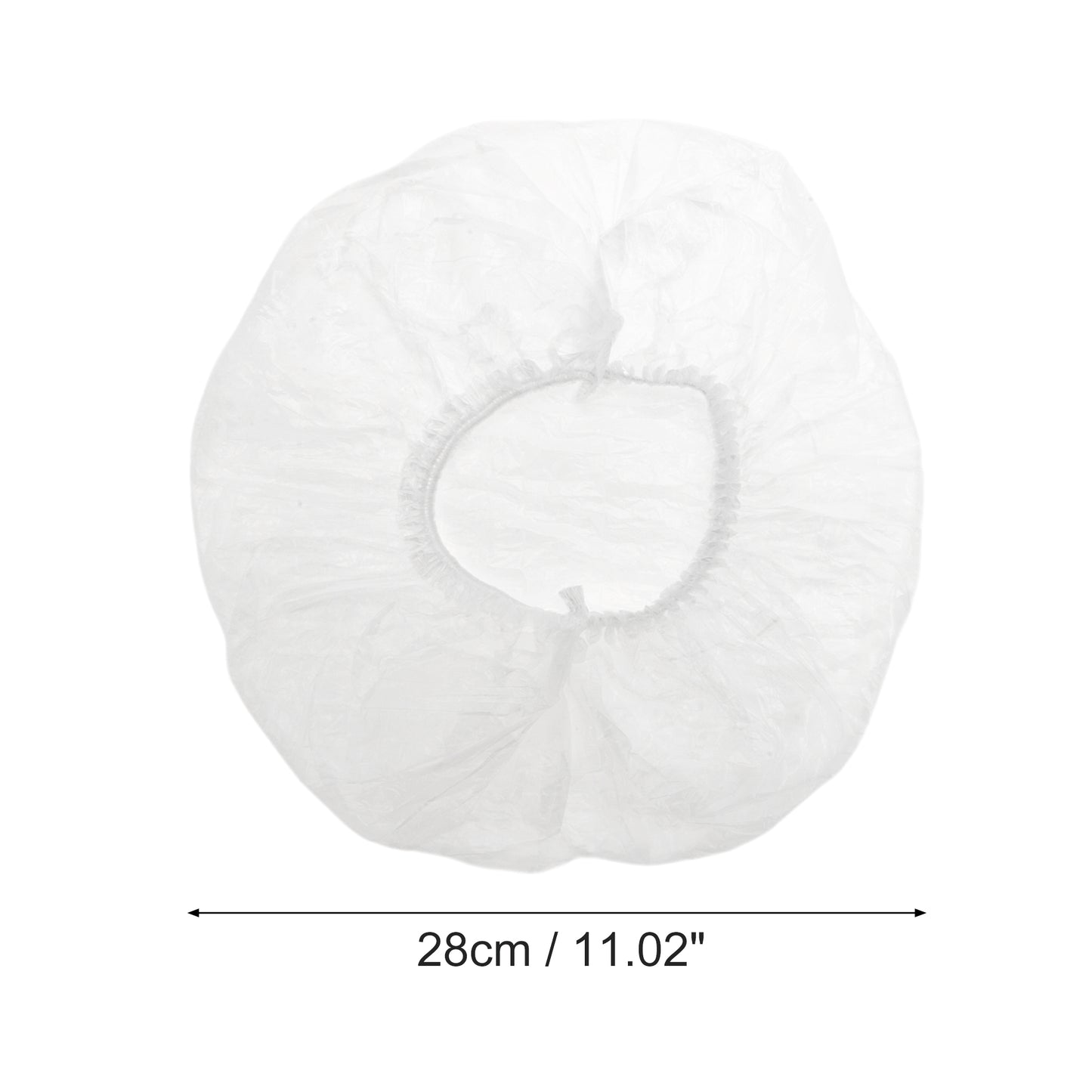 100 Pcs Set Disposable Multifunction Shower Cap for Shower Clear