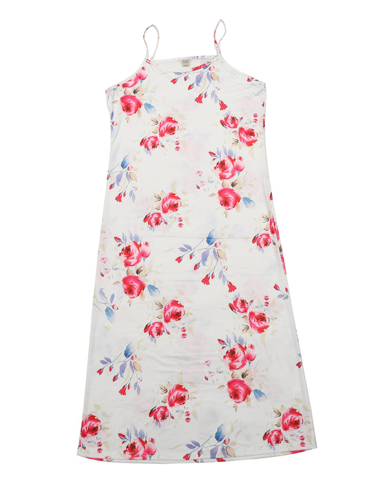 Camisón largo con tirantes finos para mujer (tallas grandes disponibles)