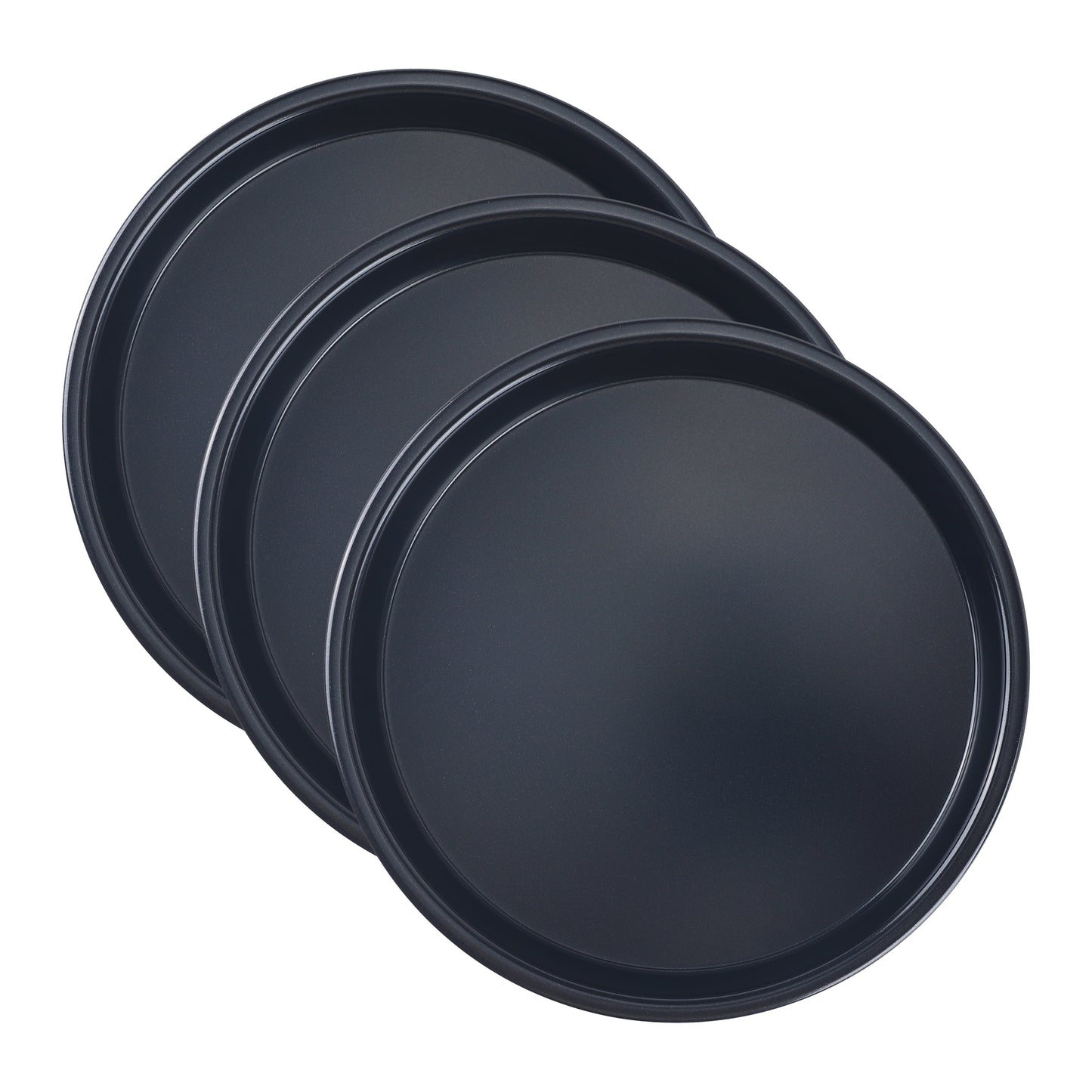 Baking Sheet Pan Set of 3, Warp-Resistant Nonstick Round Cake Pan