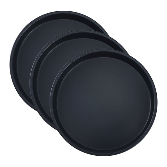 Baking Sheet Pan Set of 3, Warp-Resistant Nonstick Round Cake Pan