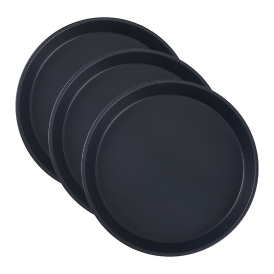 Baking Sheet Pan Set of 3, Warp-Resistant Nonstick Round Cake Pan