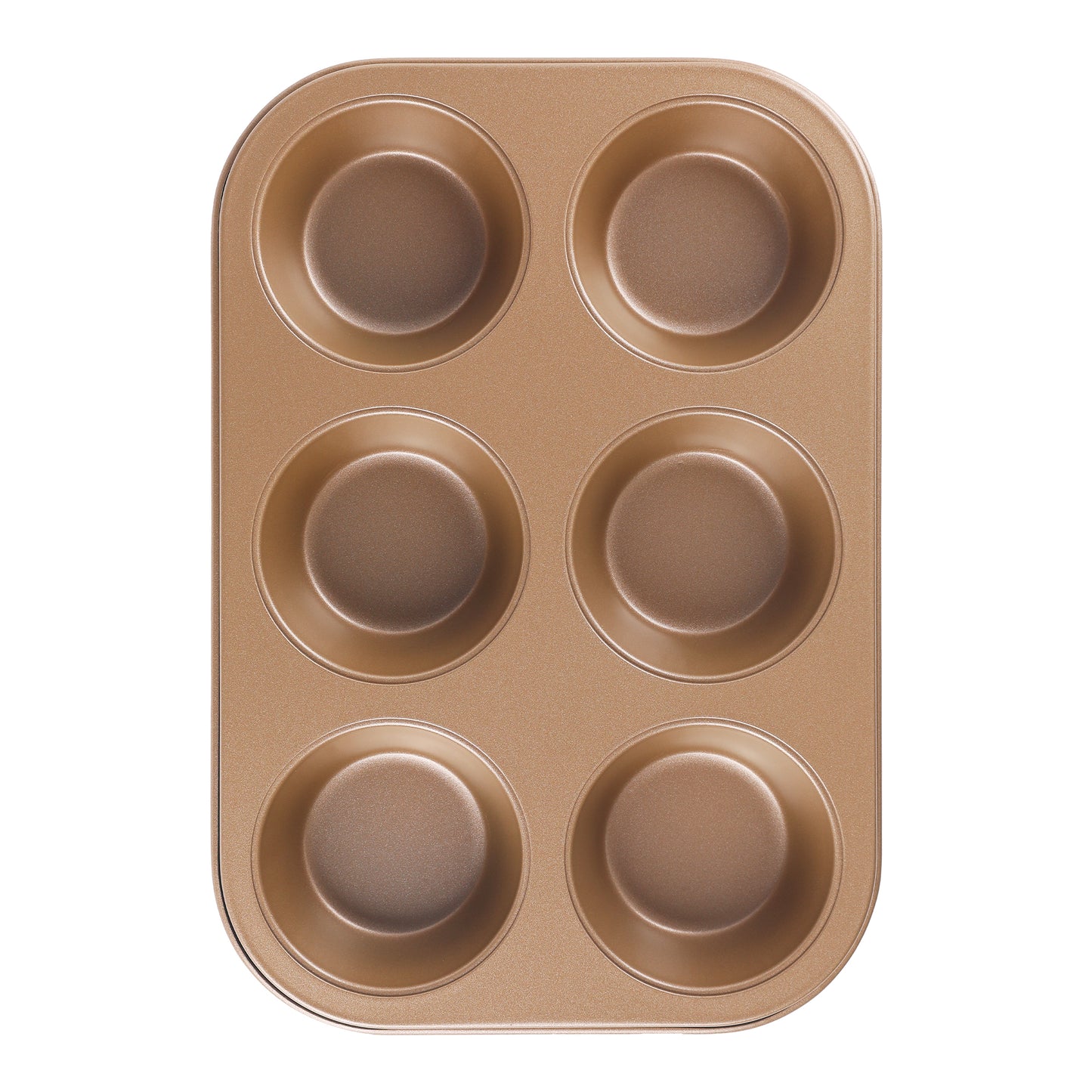 1 Pack Cup Cake Pans, Nonstick Cupcake Pan 6 Cups, Premium Cheesecake Pans