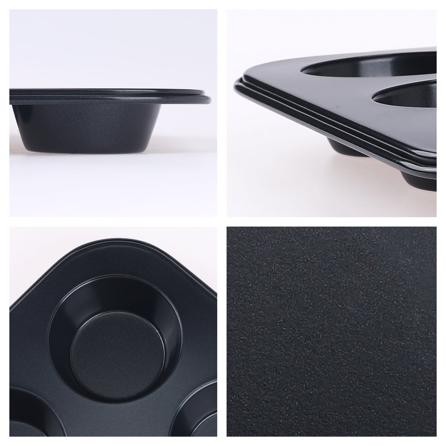 1 Pack Cup Cake Pans, Nonstick Cupcake Pan 6 Cups, Premium Cheesecake Pans
