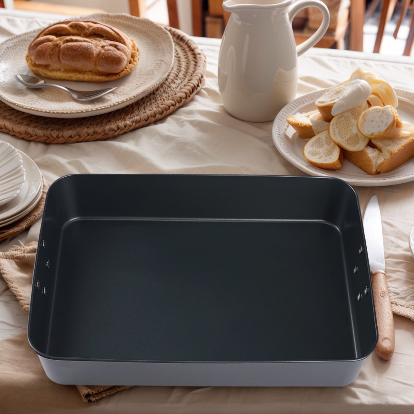 Baking Sheet Pan, Cookie Sheets for Oven Cooking, Large Sheet Pans for Roasting