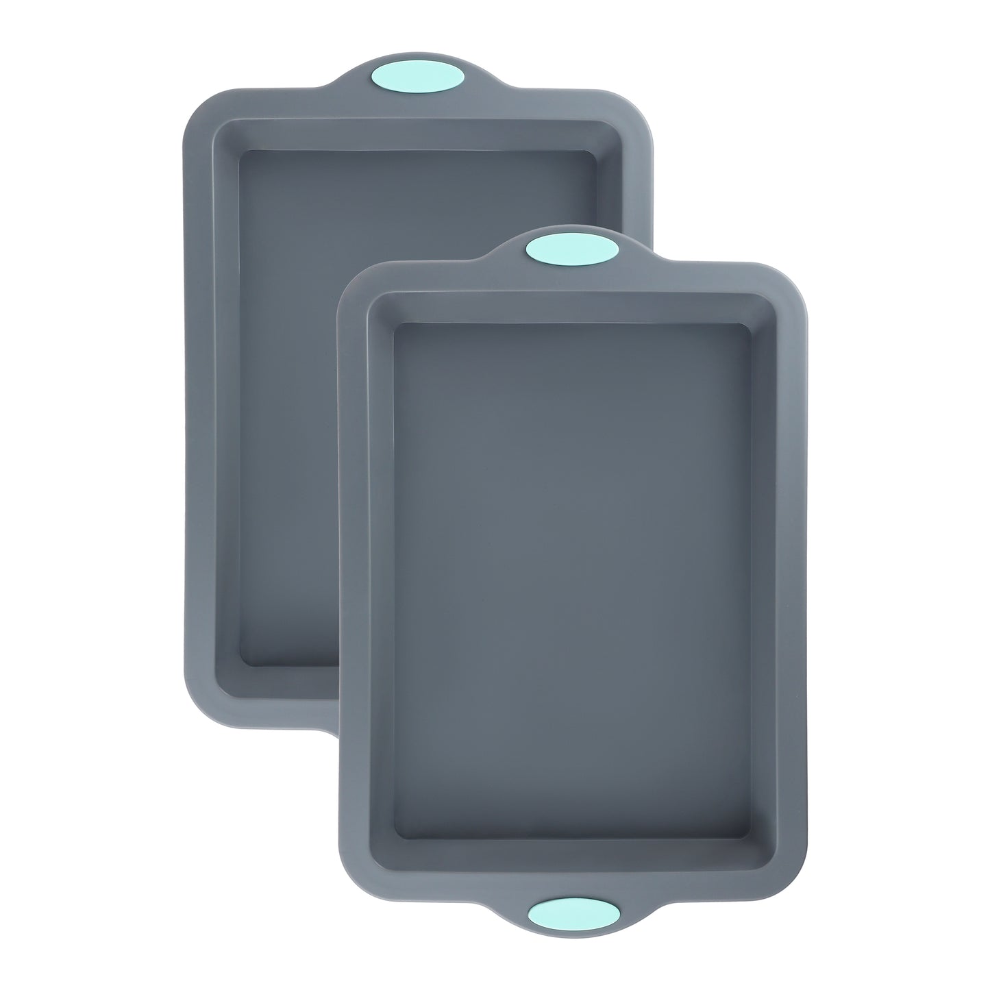 2 Packs Cake Pan Nonstick Silicone Baking Pan, Sheet Pans for Baking Cakes Lasagna