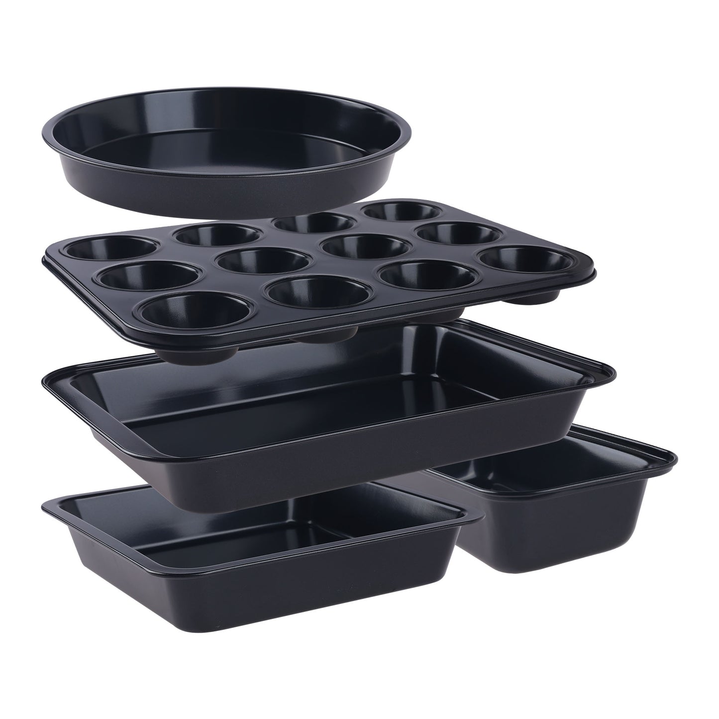 Nonstick, Carbon Steel Oven Safe Bakeware Set, Durable Baking Pans Set
