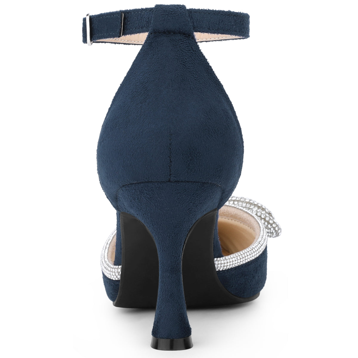 Women's Rhinestones Bow Wedding Shoes Stiletto Heel Sandals Pumps