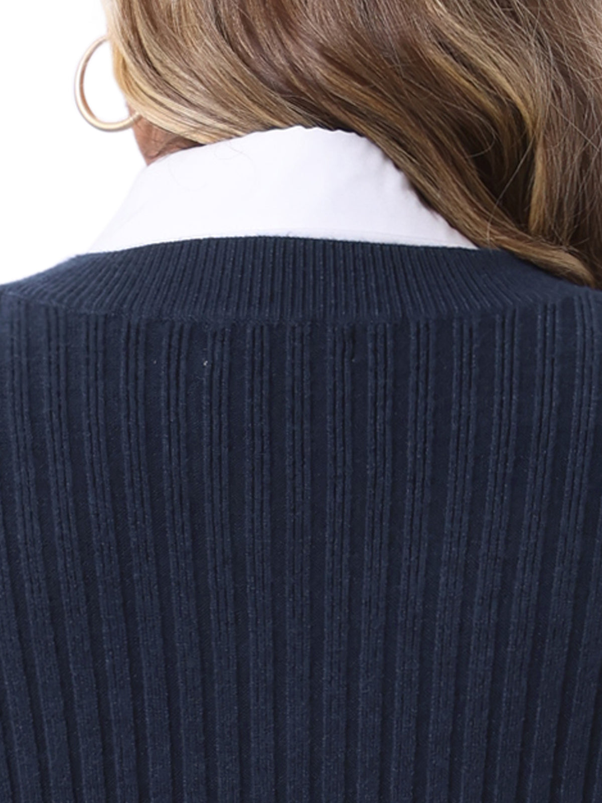 Women Plus Size V Neck Sleeveless Pullover Split Hem Knit Vest Classic Sweater Top