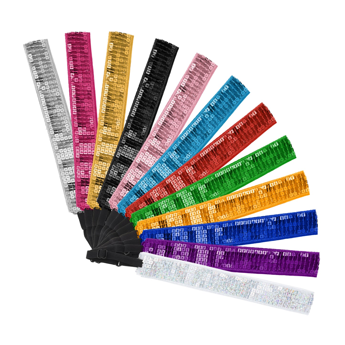Diademas de lentejuelas ajustables para mujer, coloridas, 1 pieza