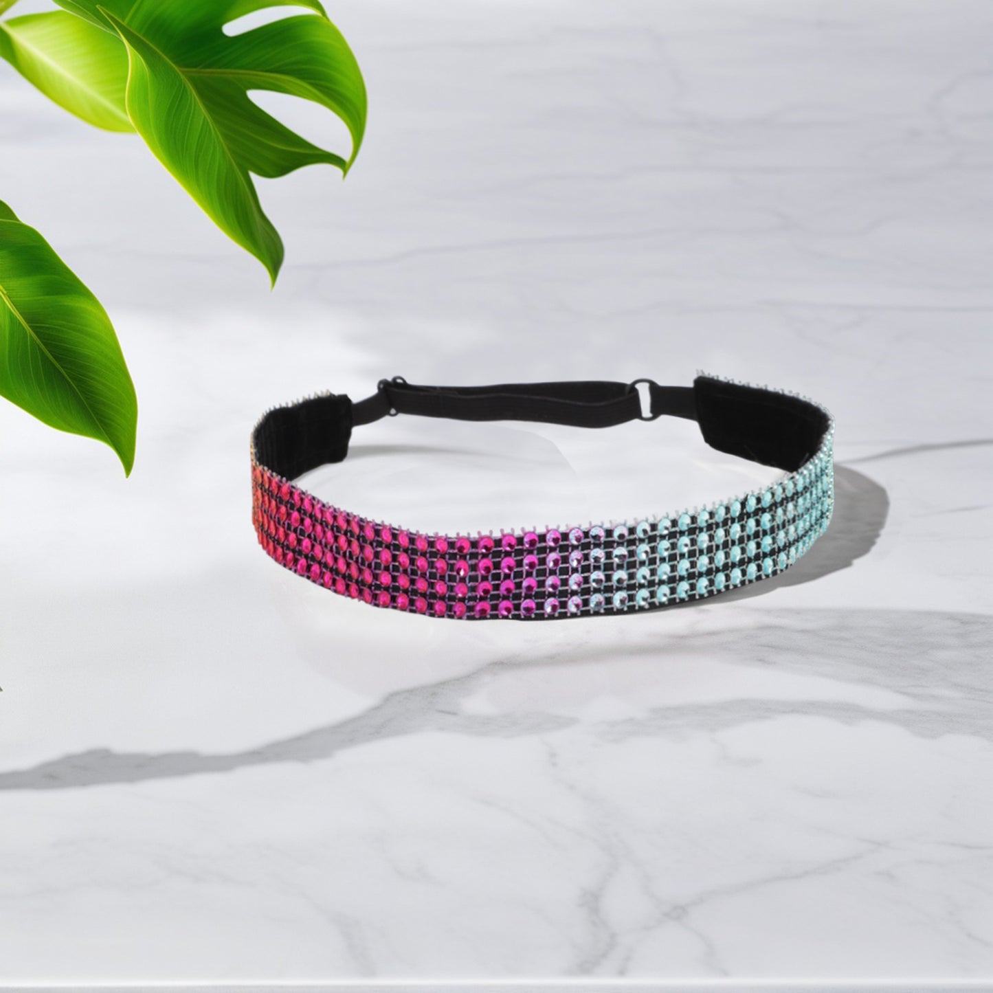 Diademas ajustables con diamantes de imitación para mujer, coloridas, 1 unidad
