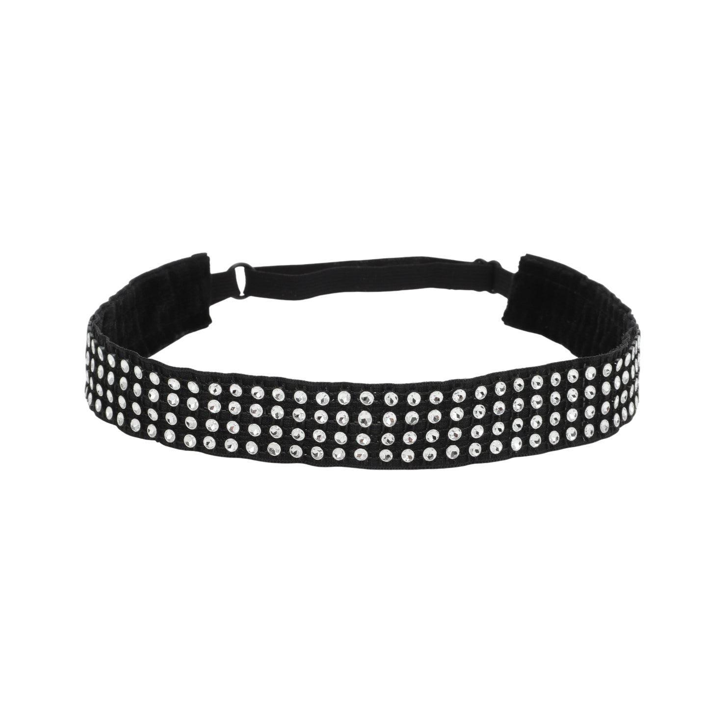 Diademas ajustables con diamantes de imitación para mujer, color blanco, 1 unidad