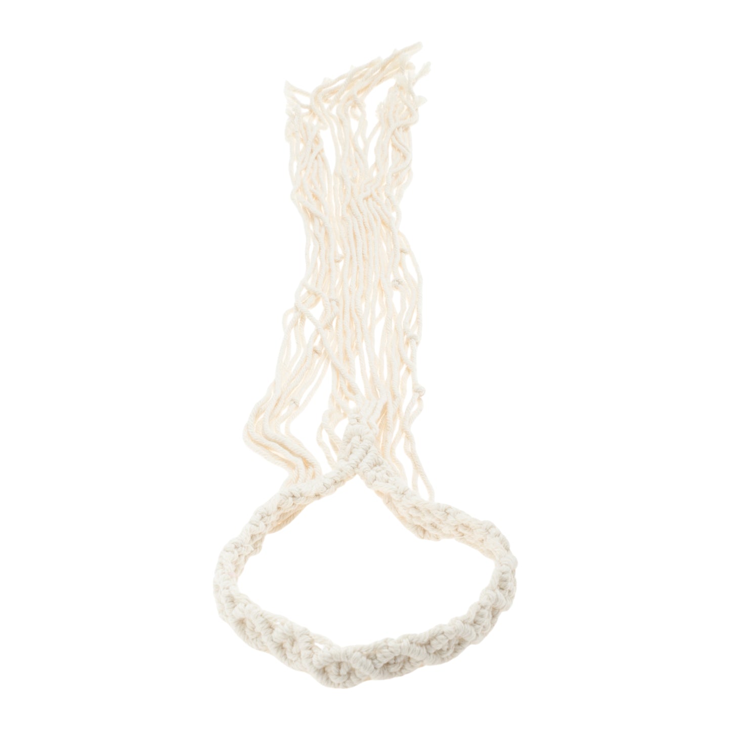 Hand-woven Long Tassel Headbands for Women 29.53" Beige 1 Pc