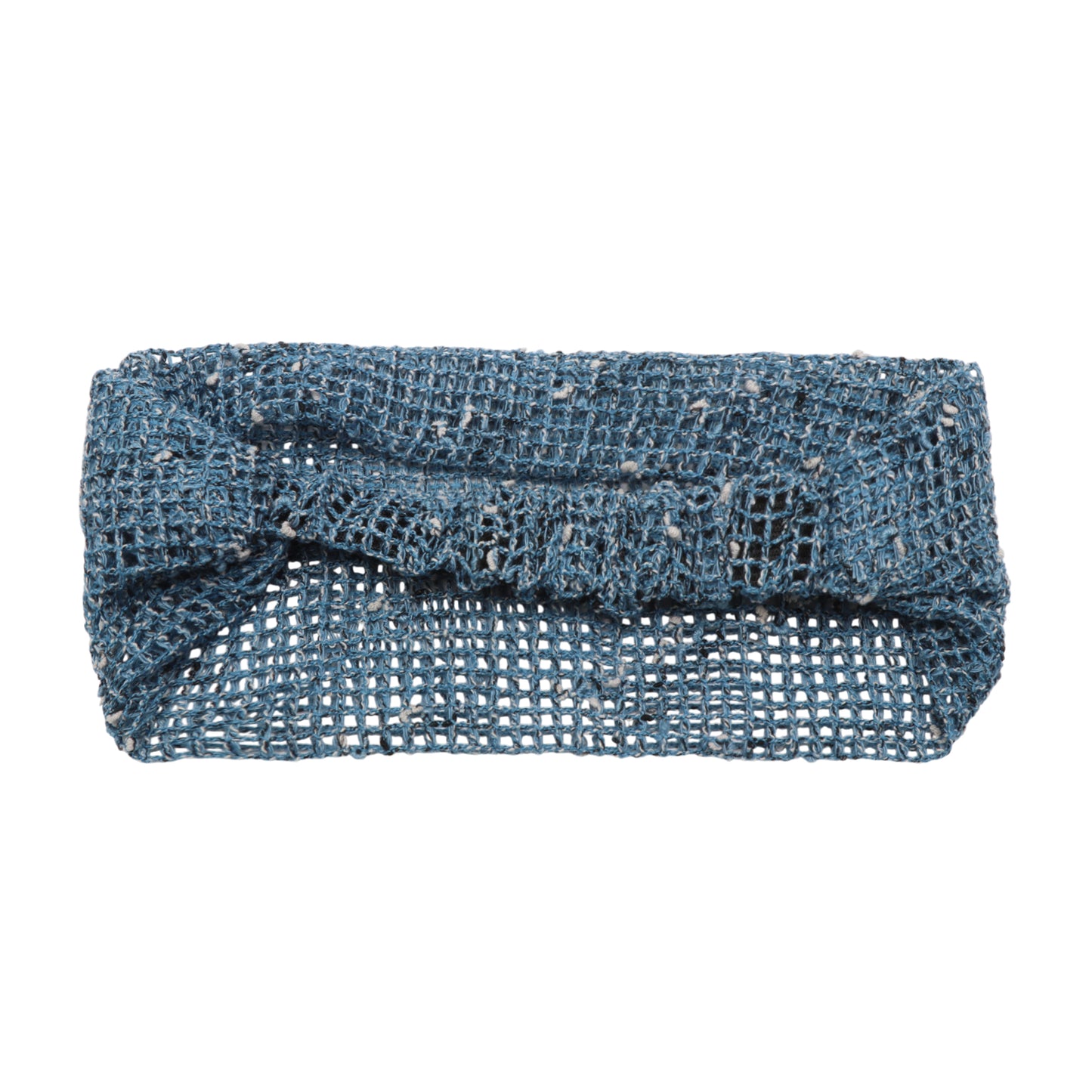 Diadema de encaje elástica ancha para mujer, color azul, 1 unidad
