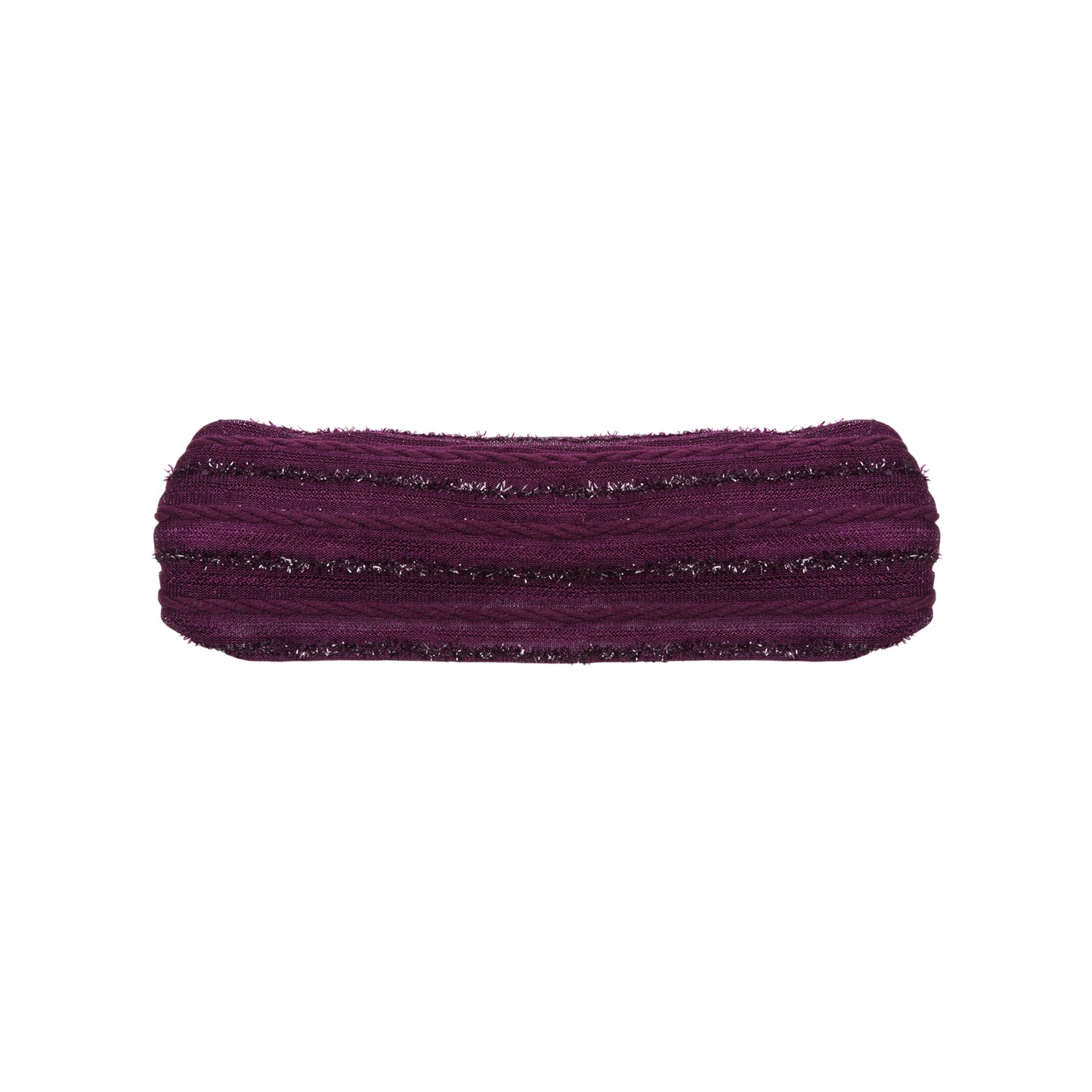Stripes Vintage Wide Headband for Women Dark Purple 1 Pc