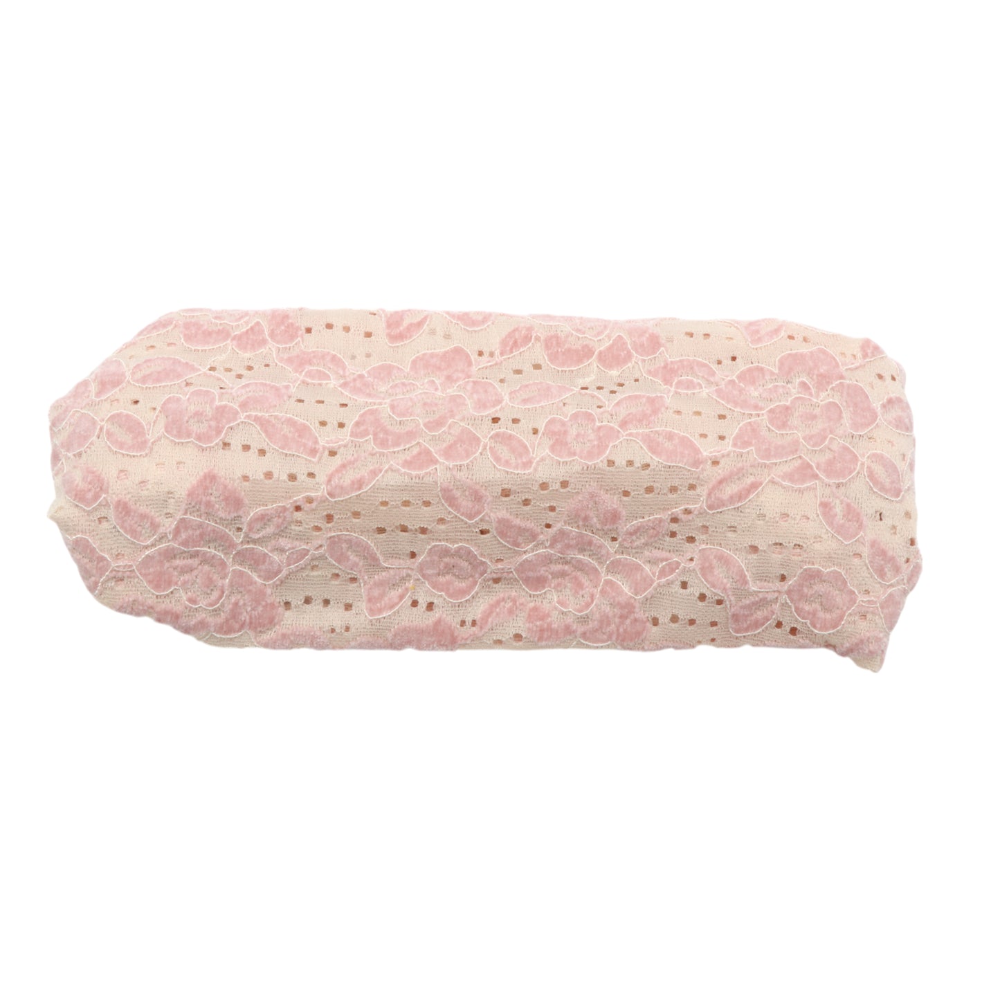 Diadema ancha de tela con rosas vintage, rosa, 1 unidad