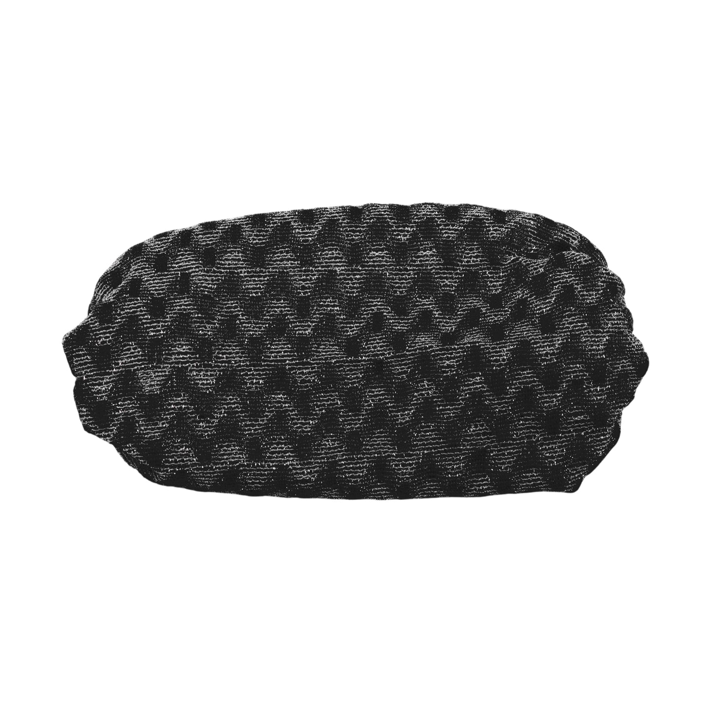 Diadema ancha de encaje con estampado de ondas para mujer, color negro, 1 unidad