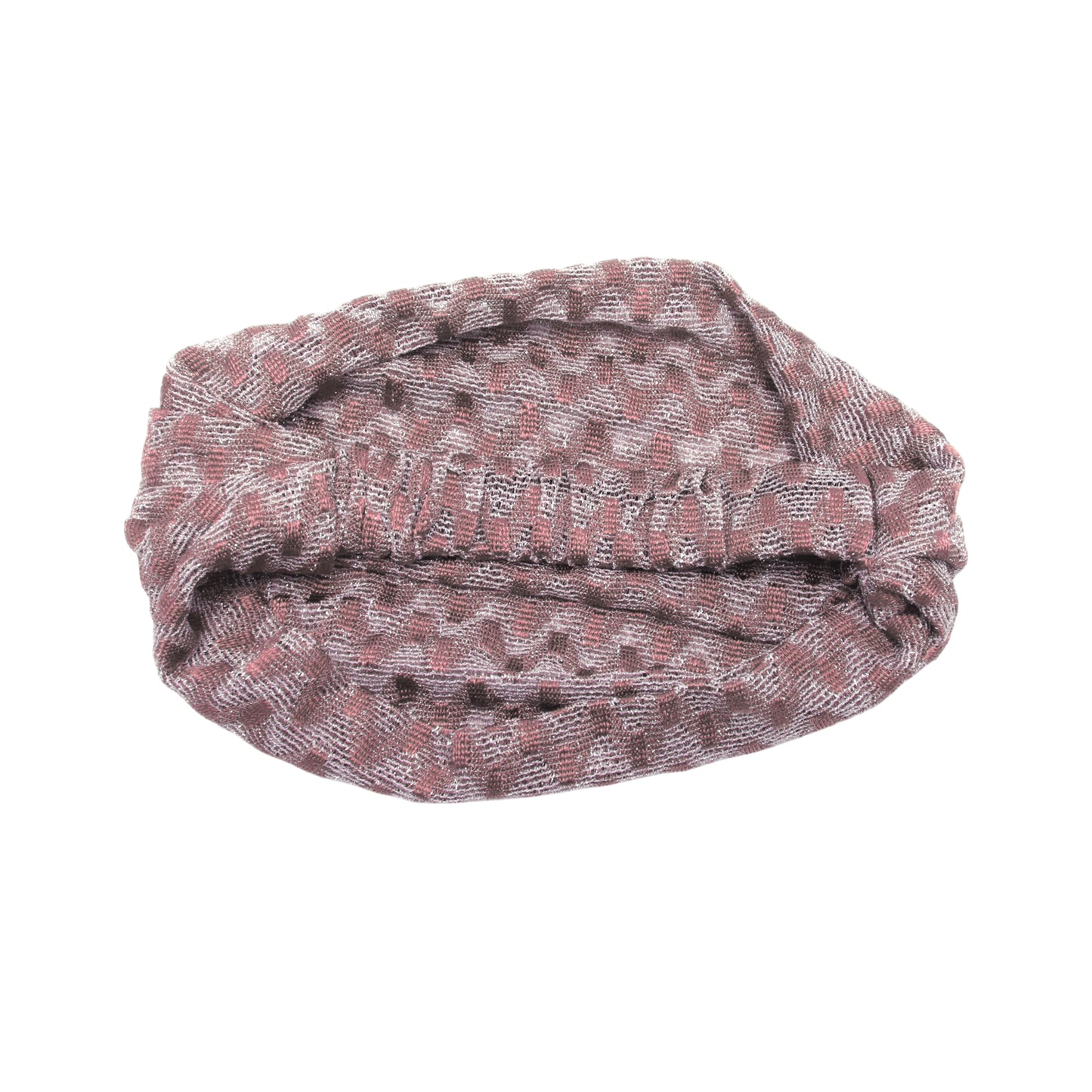 Diadema ancha de encaje con estampado de ondas para mujer, color rosa, 1 unidad