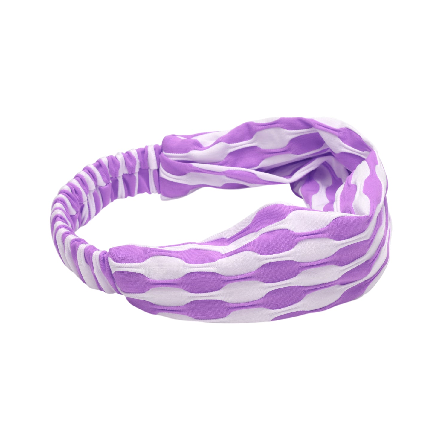 Diadema ancha de tela con bloques de color para mujer, color morado, 1 unidad